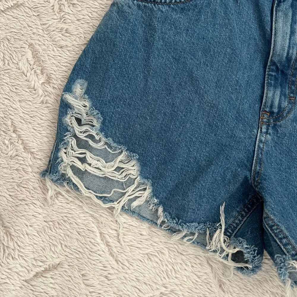 Topshop Denim Shorts Size 8